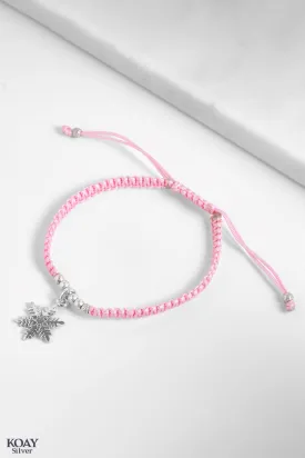 Pink Snowflake Bracelet