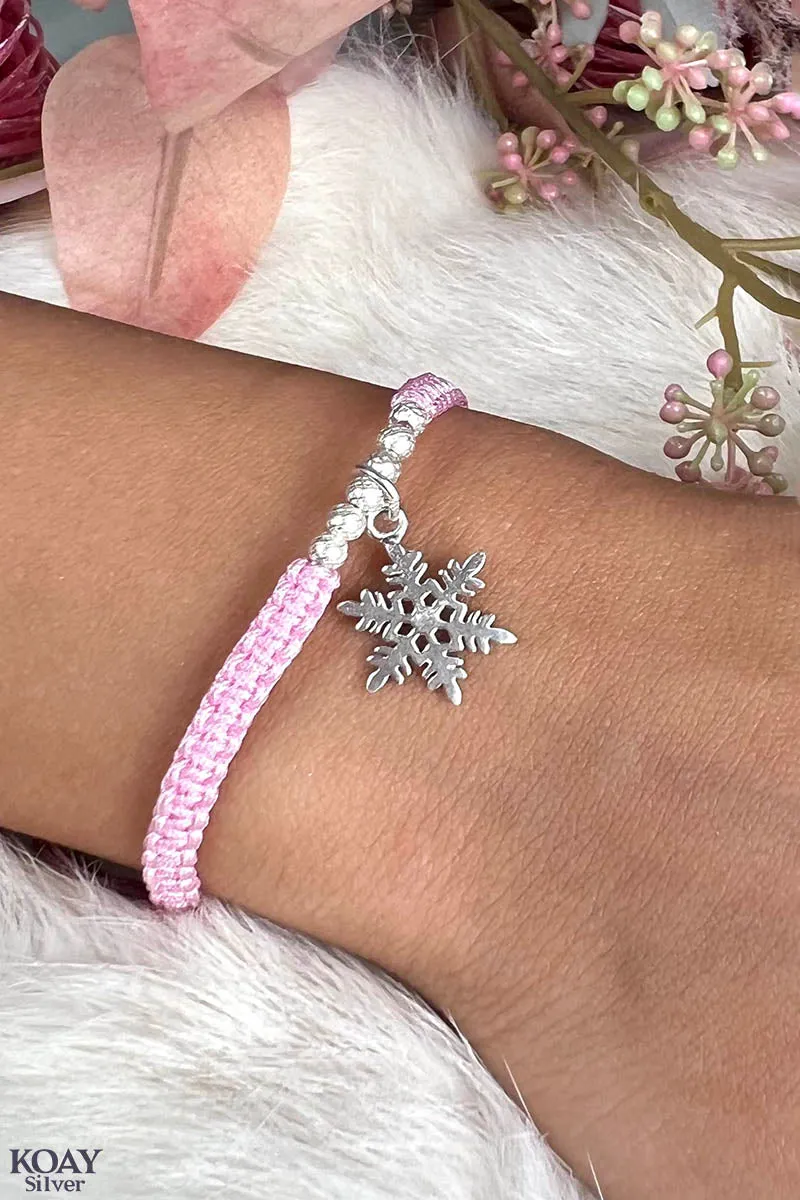 Pink Snowflake Bracelet
