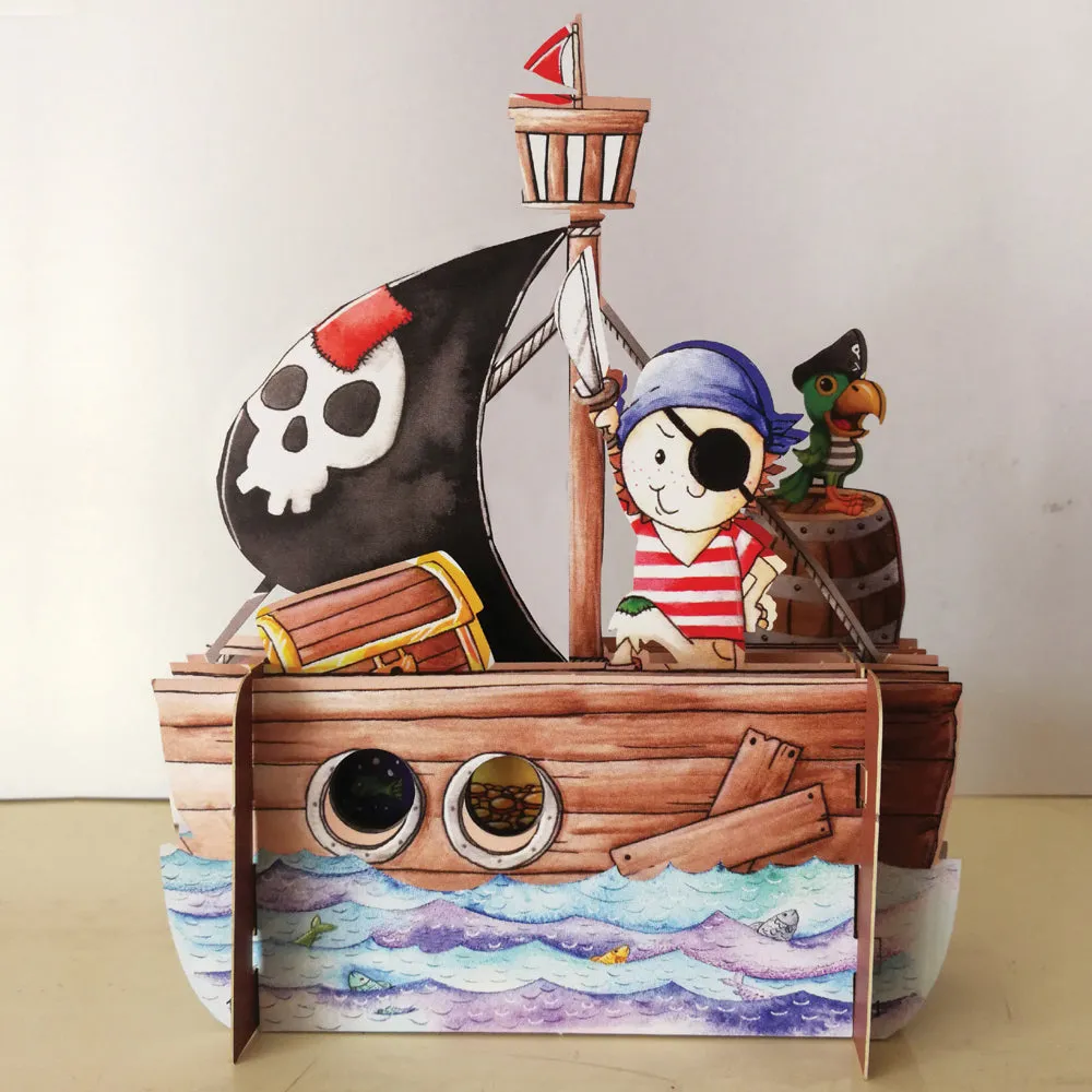 Pirate Ship Pop Up Card