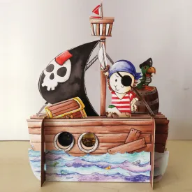 Pirate Ship Pop Up Card