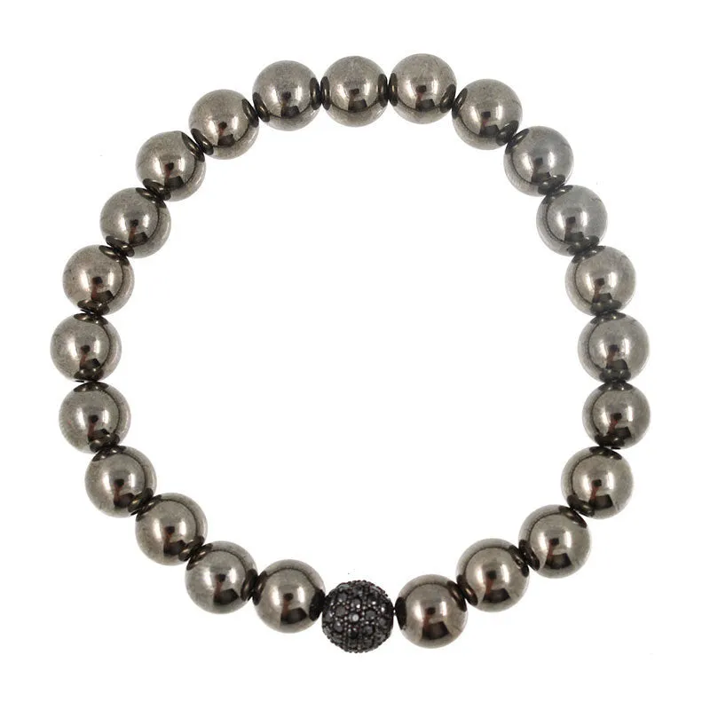 "Crystal Ball" Unisex Charm Bracelet