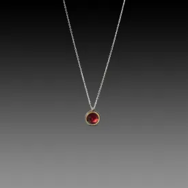 Rose Cut Garnet Necklace