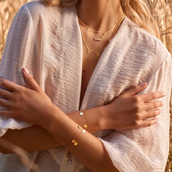 Rose Gold Scattered Jingle Bracelet
