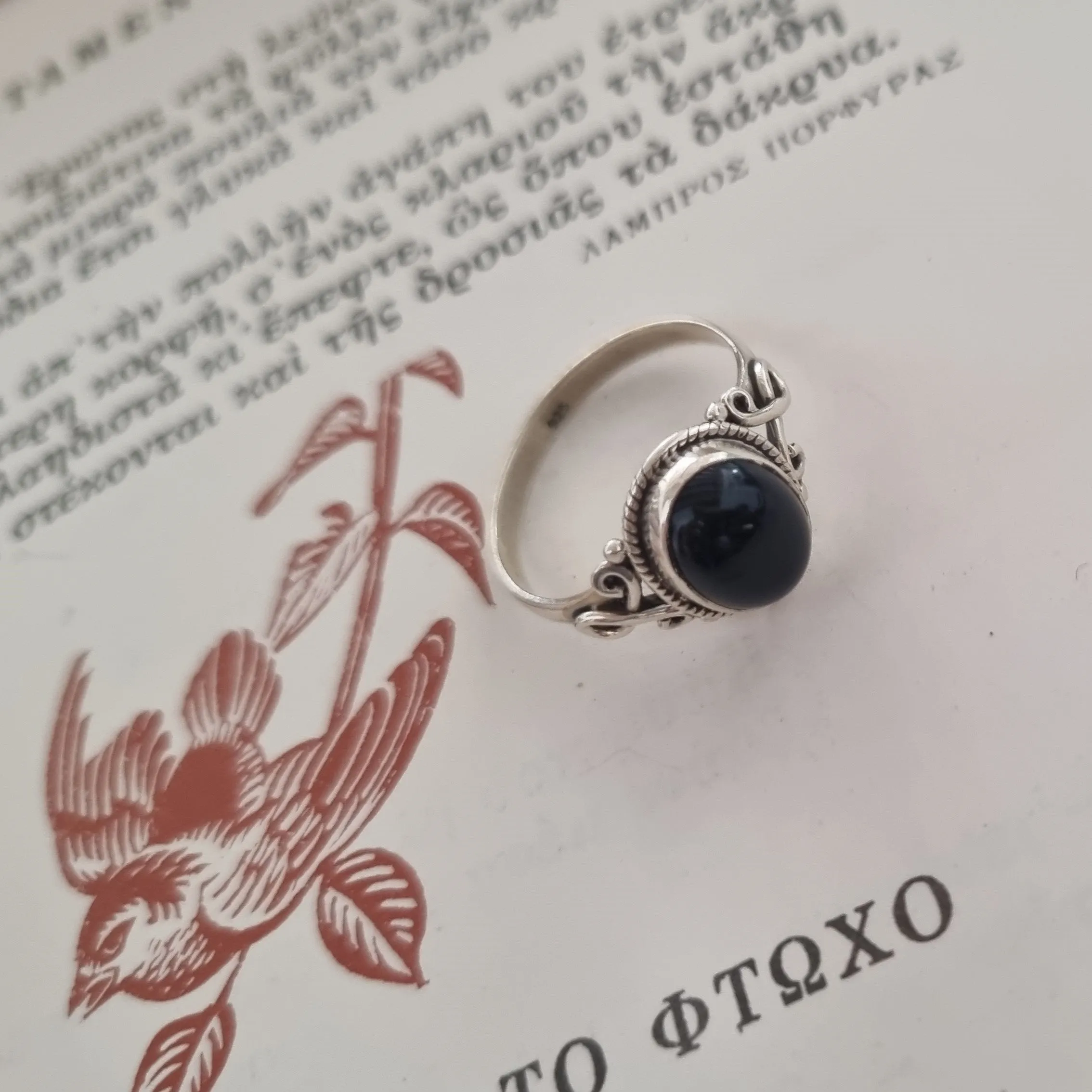 Silve ring - Black Onyx