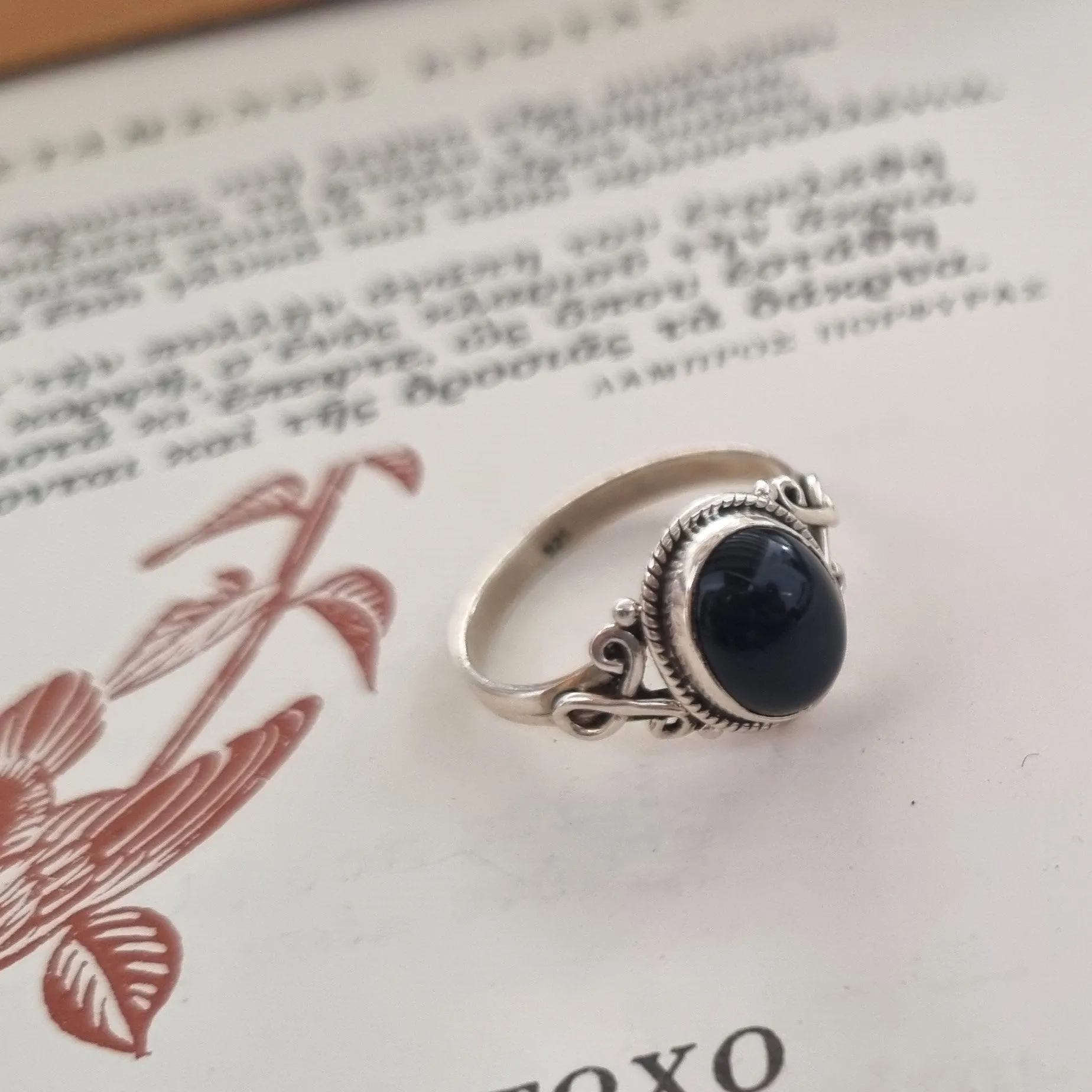Silve ring - Black Onyx