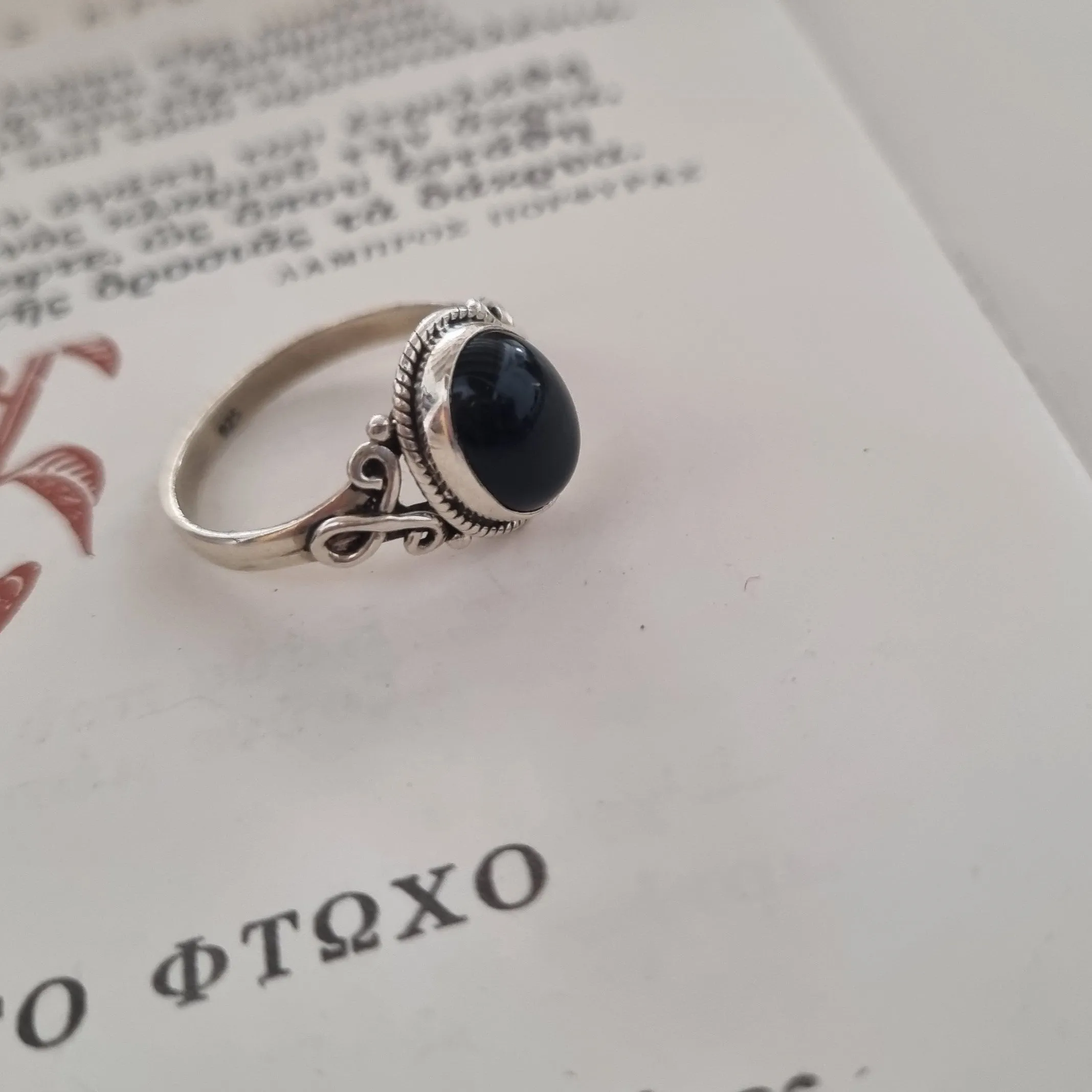 Silve ring - Black Onyx