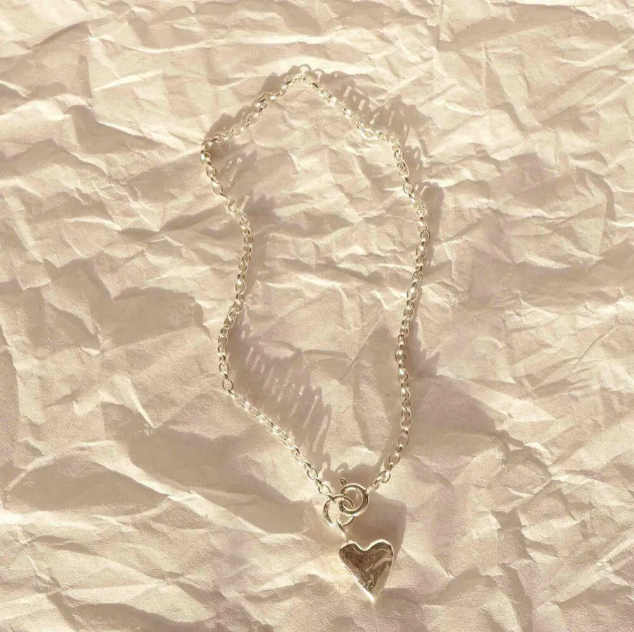 Silver Heart Charm Bracelet
