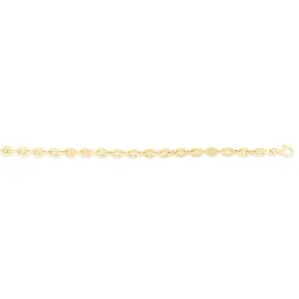 Small Puff Link Anchor Bracelet