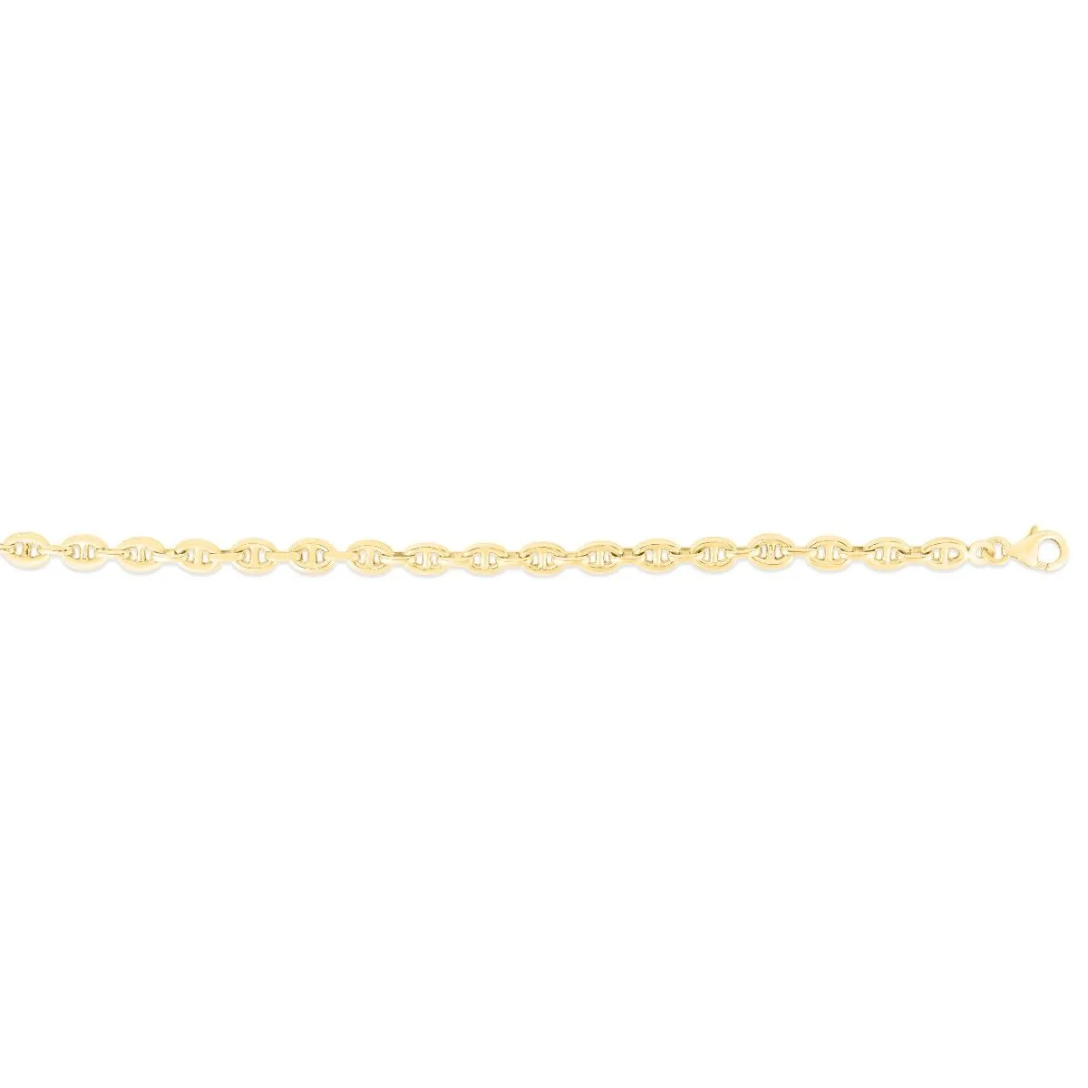 Small Puff Link Anchor Bracelet