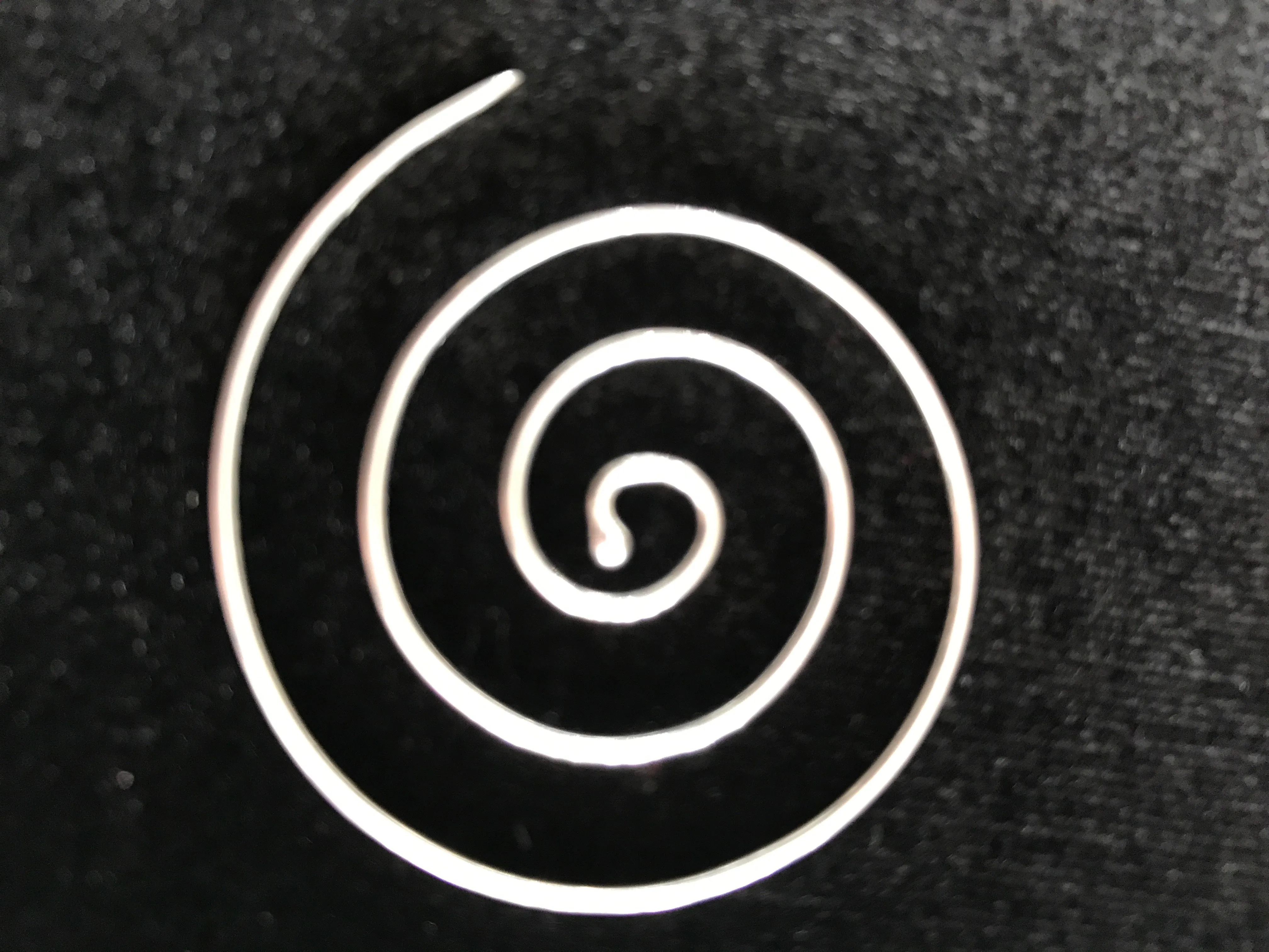 Sterling Silver Spiral Hoop Earrings