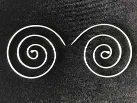 Sterling Silver Spiral Hoop Earrings