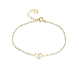 Sweet Love – bracelet - silver 925 - gold plated