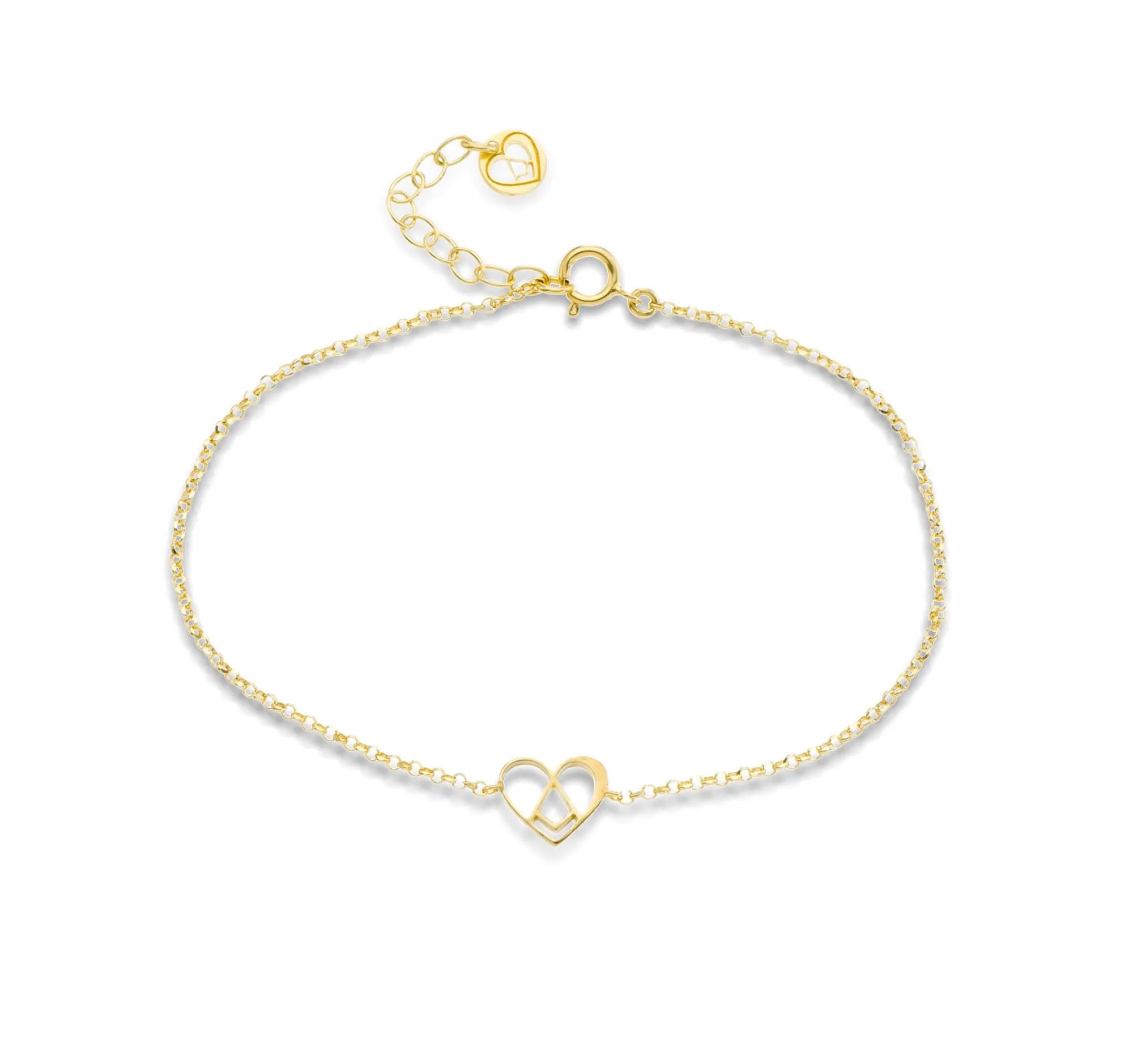 Sweet Love – bracelet - silver 925 - gold plated