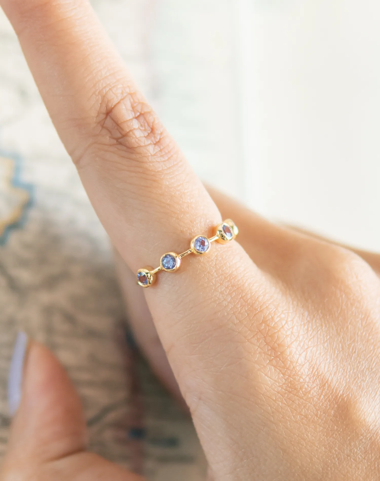 Tanzanite Birthstone Ring, Sagittarius