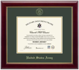 United States Army Gold Embossed Gallery Certificate Frame (Horizontal)*