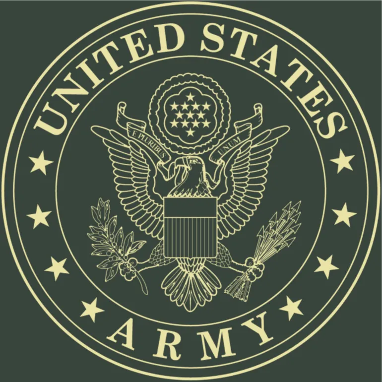United States Army Gold Embossed Gallery Certificate Frame (Horizontal)*