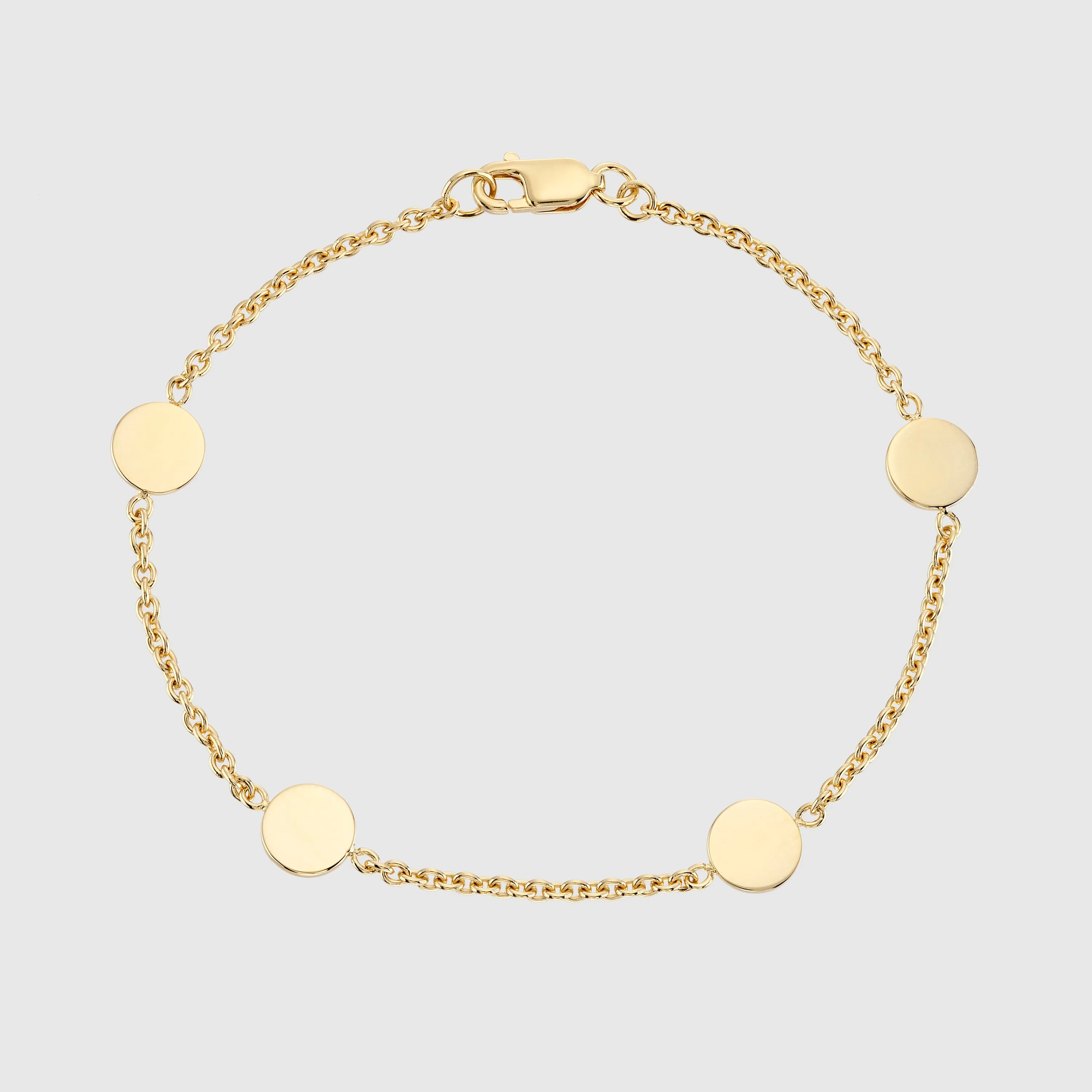Westwick Quartet Gold Vermeil Disc Bracelet