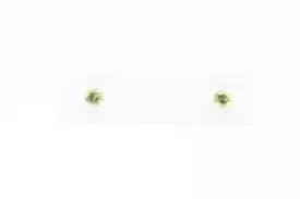 White Gold Peridot Earrings